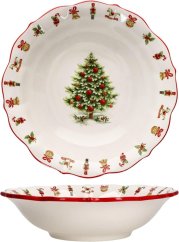 Ceramic Christmas serving bowl Christmas tree 33 cm