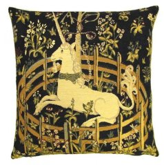 Gobelínový povlak na polštář Jednorožec z pozdního středověku 45x45 cm
