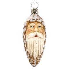 Zberateľská sklenená ozdoba na stromček Pinecone - vintage