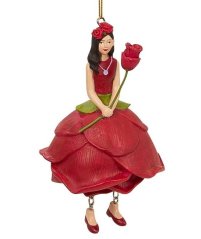 Dekorative Hängepuppe Blumenmädchen Rose