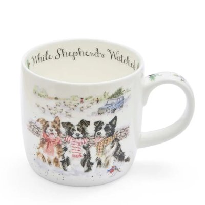 Porcelanowy kubek „Świąteczne pieski” 310 ml