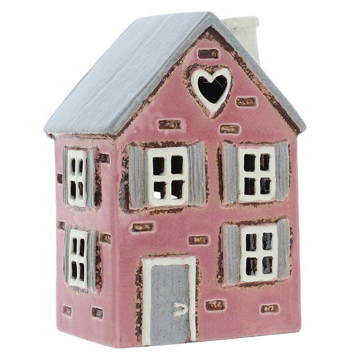 Ceramic candle holder House 16 cm