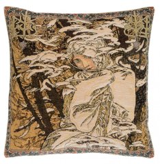 Tapestry pillowcase Zima, Alfons Mucha 45x45 cm