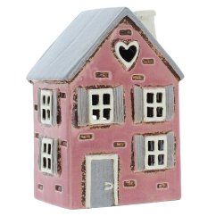 Ceramic candle holder House 16 cm