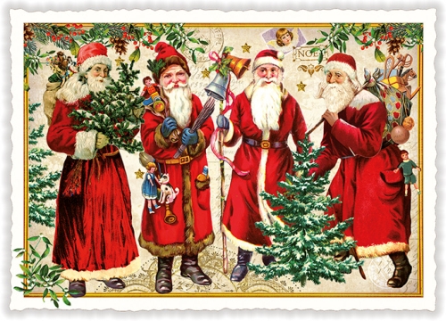Vianočná pohľadnica Santa Claus 10,5 x 15 cm