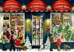 Postcard mini advent calendar Pre-Christmas shopping 11,5x16,5 cm