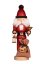 Sběratelská dřevěná figurka Louskáček Santa se zvonkem 42 cm