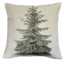 Tapestry Christmas pillowcase with Tree motif - with lurex 45x45 cm
