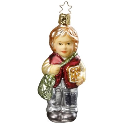 Collectible glass ornament for Christmas tree Hansel