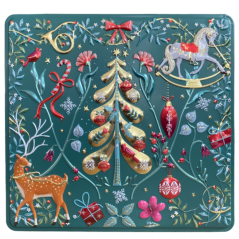 Plechová krabica "Vianočné ozdoby"