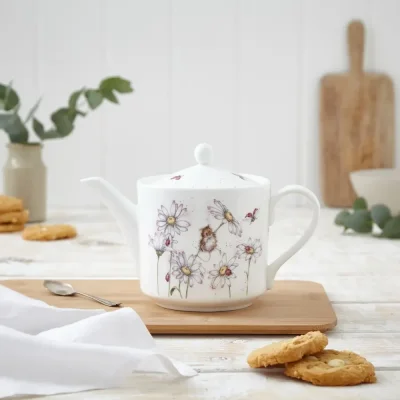Porcelánová čajová kanvica Myš na stopke 1130 ml