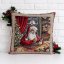 Vánoční povlak na polštář s motivem Dílna Santy 45x45 cm