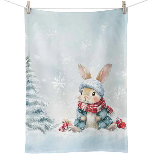 Christmas tea towel – Christmas Bunny, 50 x 70 cm Christmas tea towel – Christmas Bunny, 50 x 70 cm