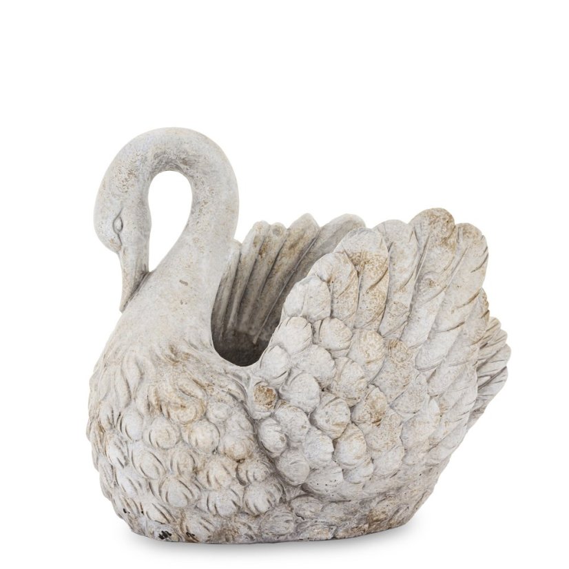 Deckel für Blumentopf Schwan