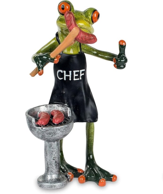 Soška Žaba u grilu