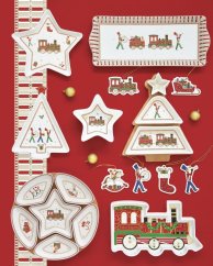 Porcelánová servírovacia miska Polárny expres 26 cm