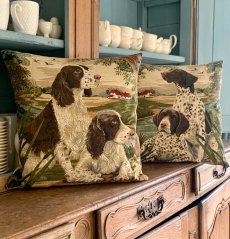 Tapestry pillowcase Dogs in the country 45x45 cm