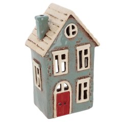 Ceramic candle holder House 19 cm