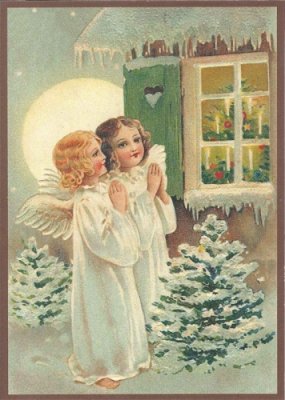 Weihnachtskarte Engel
