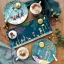 Porcelain mug with 22k gold Winter magic - Skaters 340 ml