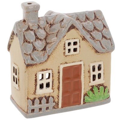 Ceramic candle holder House 15 cm