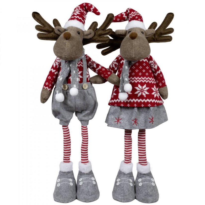 Pár vánočních sobů 72 cm