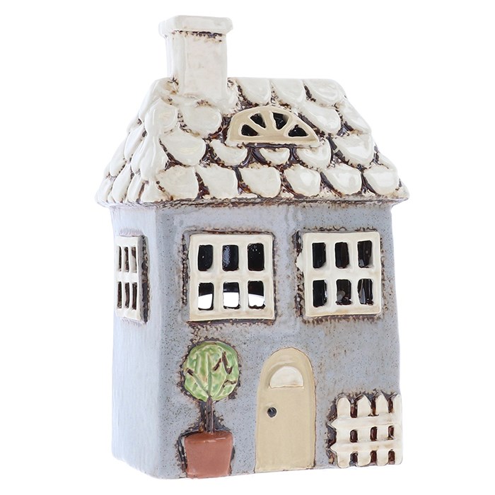 Ceramic candle holder House 19 cm