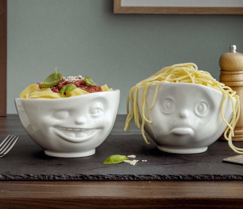 Bowl "Winking" in grey, 500 ml