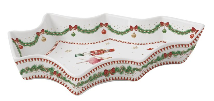 Porcelánová servírovací miska Vánoční čas 29 cm