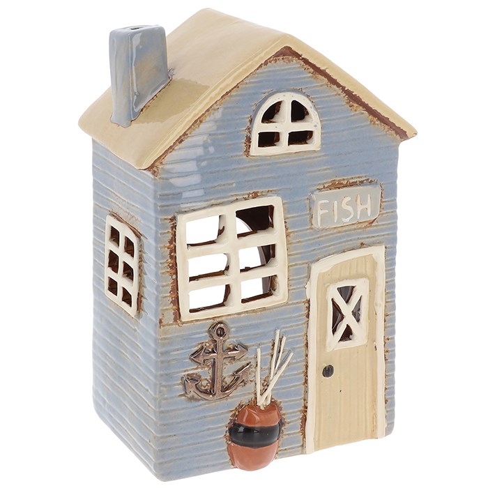 Keramický svícen Domek 22 cm