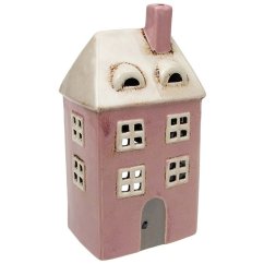 Ceramic candle holder House 22 cm