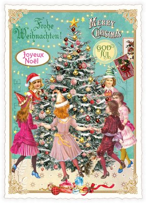 Christmas card Christmas tree 10,5 x 15 cm