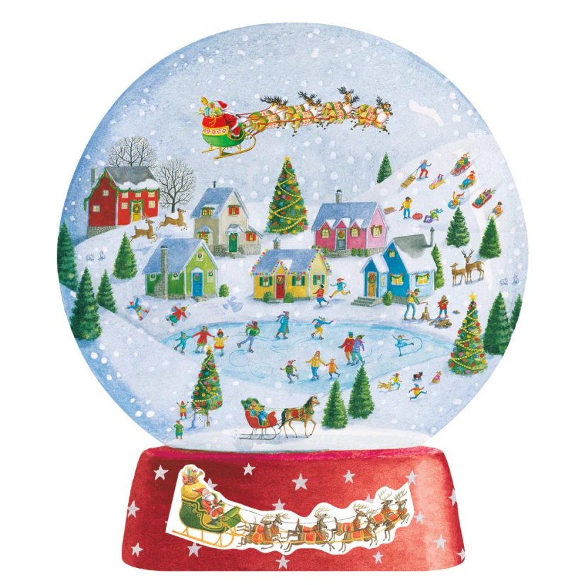 3D Advent calendar Snowman 32x43 cm