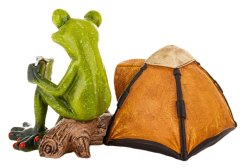 Soška Žaba Pěší turista