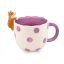 Ceramic mug with animal on the rim - Corgi