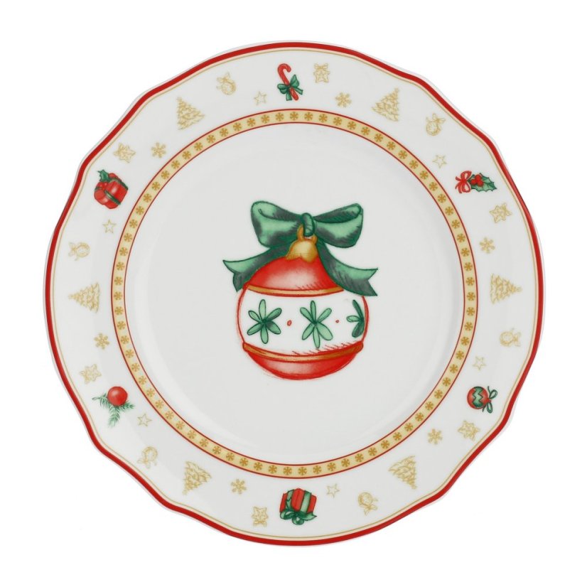 Porcelain dining set Christmas decorations 6 pcs