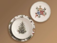 Stoneware Christmas dining set for 6 persons Merry Christmas 18 pcs