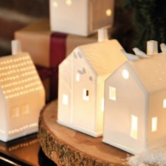 Porcelain candlestick House 13 cm