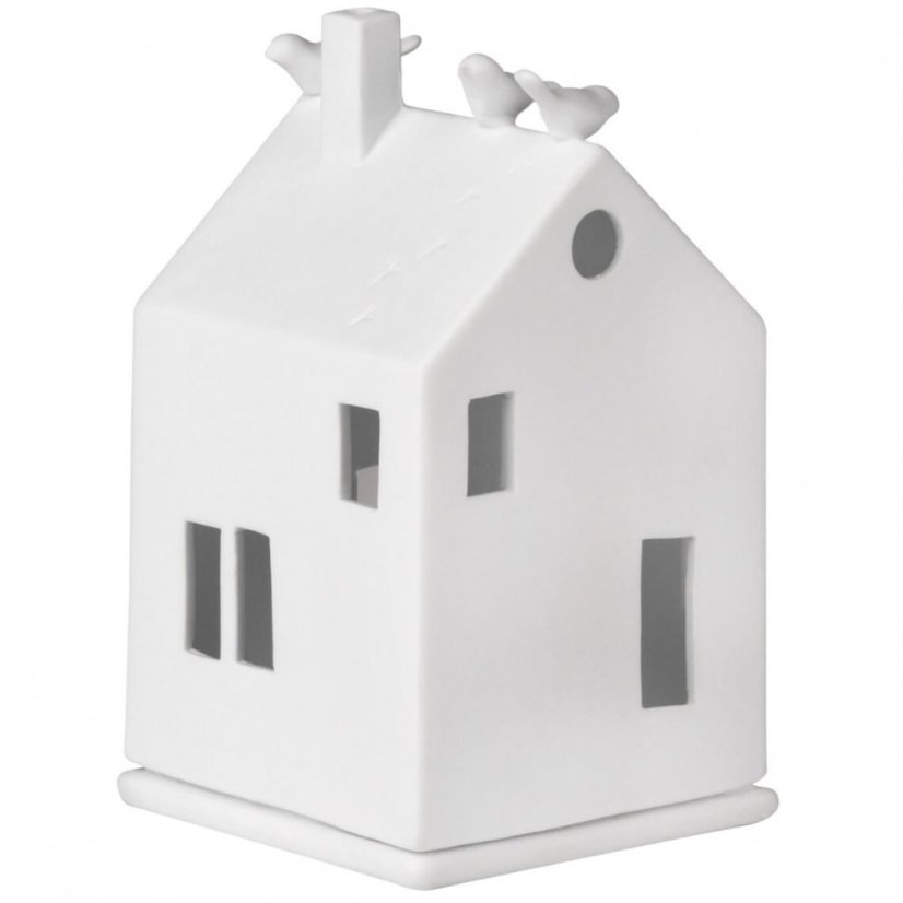 Porcelánový svícen Domek 13 cm