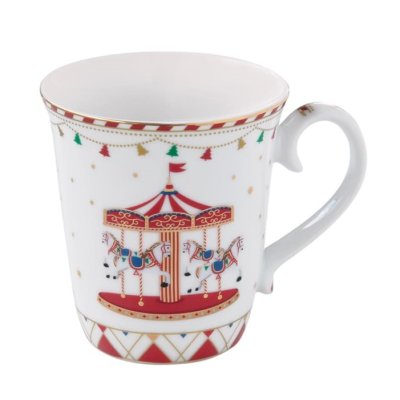Porcelánový hrnek Vánoční kolotoč 275 ml