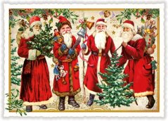 Christmas card Santa Claus 10,5 x 15 cm