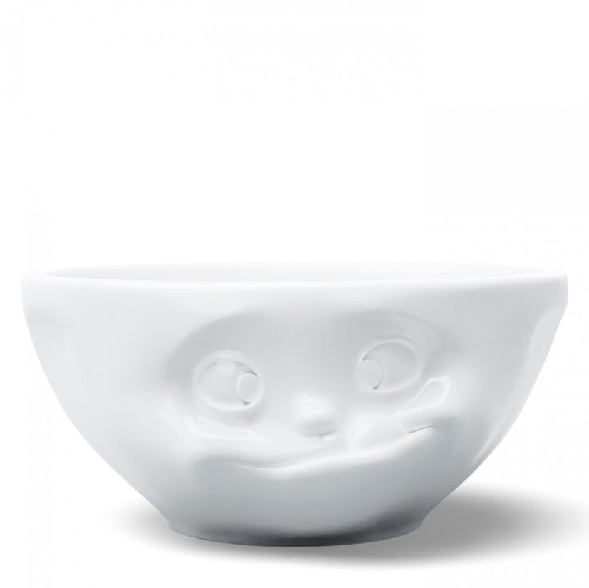 Bowl "Licking" in white, 350 ml