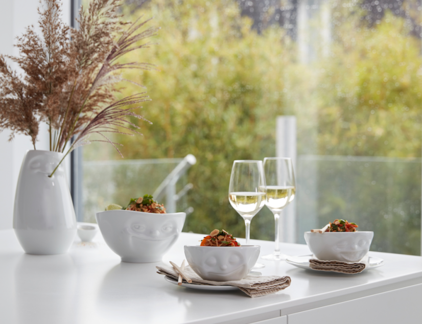 Bowl "Licking" in white, 350 ml