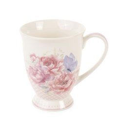 Porcelain mug Peonies 330 ml