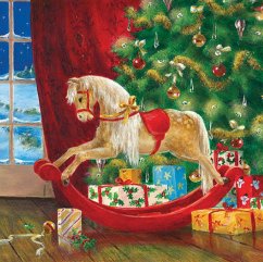 Christmas paper napkins Rocking Horse 20 pcs