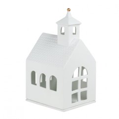 Porcelánový svícen Domek - Kaple 22,5 cm
