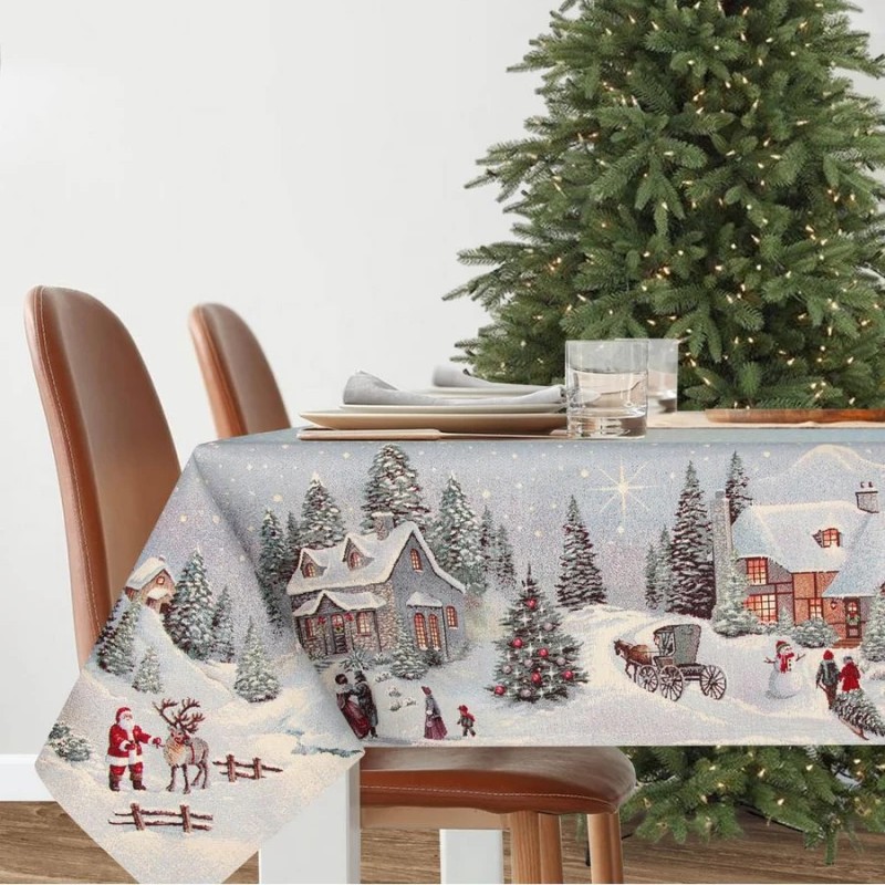 Vánoční ubrus s motivem Večer o vánocích