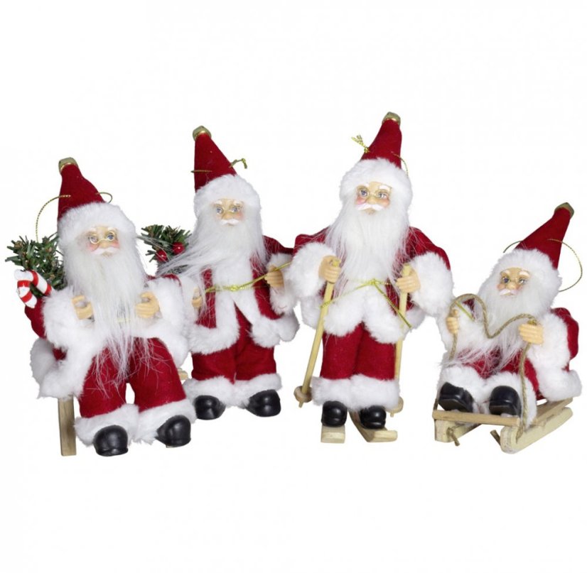 Ozdoba na stromeček Santa malý 18 cm