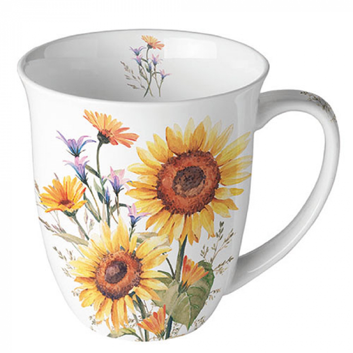 Porcelánový hrnek Slunečnice 400 ml