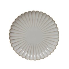 Porcelánový dezertní talíř Chryzantéma béžový 20 cm